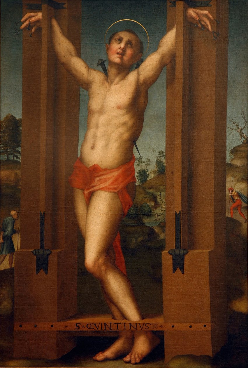 Św. Quentin, 1517 autorstwa Jacopo Pontormo