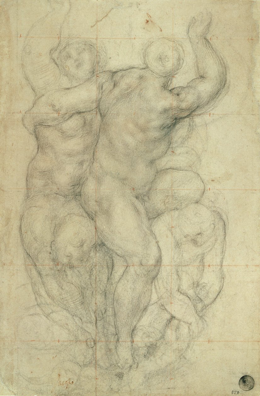 Studium dla grupy aktów autorstwa Jacopo Pontormo
