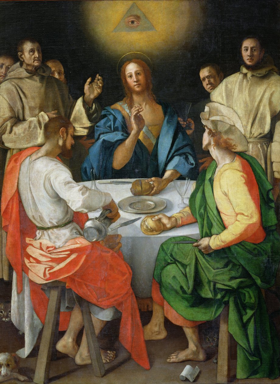 Wieczerza w Emaus autorstwa Jacopo Pontormo