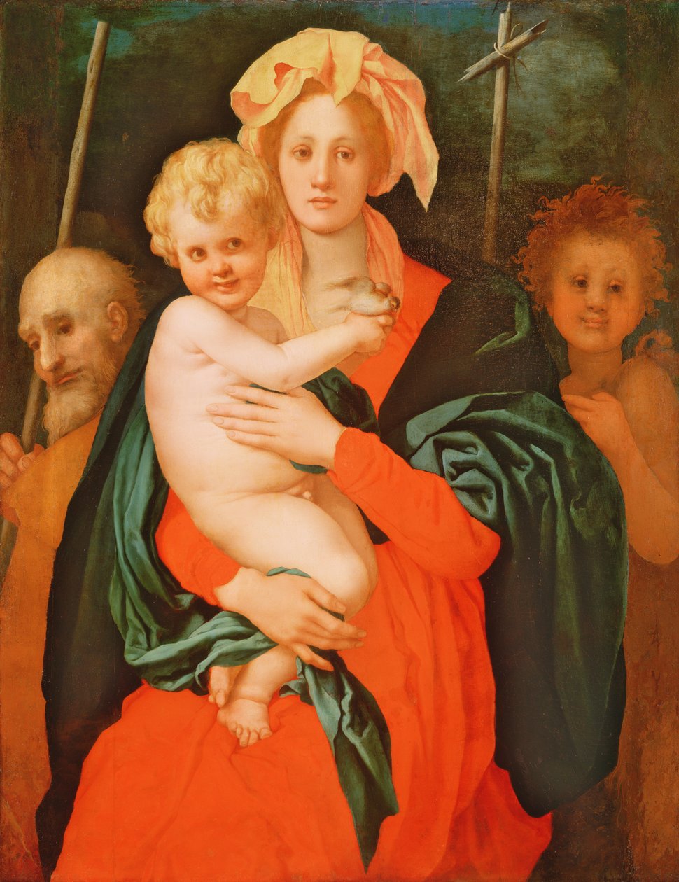 Dziewica z Dzieciątkiem ze św. Józefem i Janem Chrzcicielem autorstwa Jacopo Pontormo