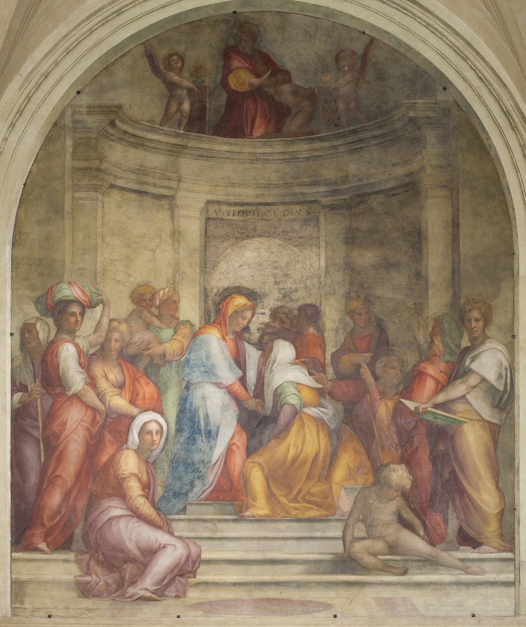Nawiedzenie Matki Boskiej autorstwa Jacopo Pontormo