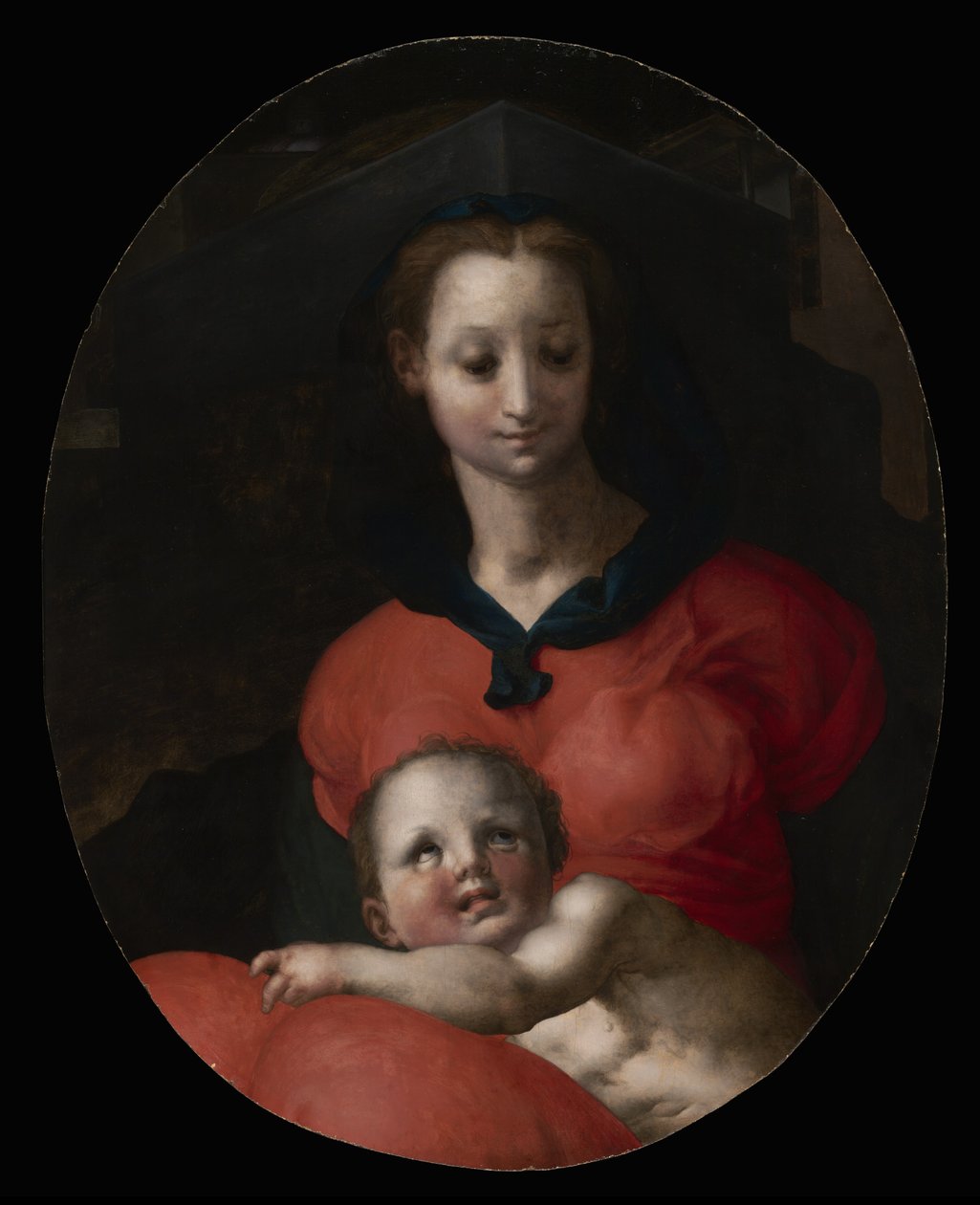 Matka Boska z Dzieciątkiem, znana jako Madonna del Libro, ok. 1545-46 autorstwa Jacopo Pontormo