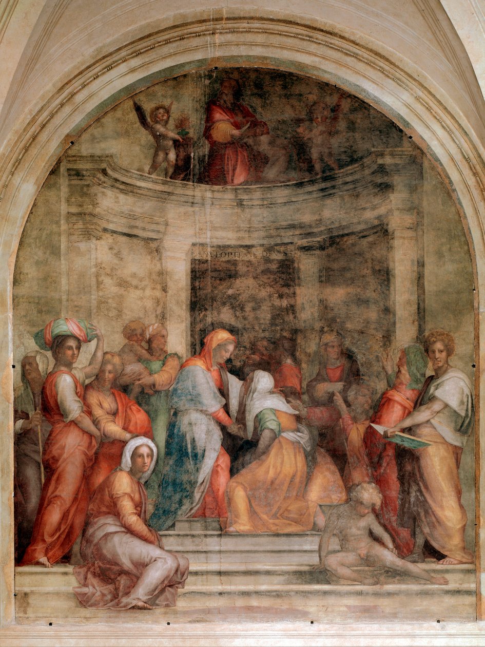 Nawiedzenie - Fresk autorstwa Jacopo Pontormo