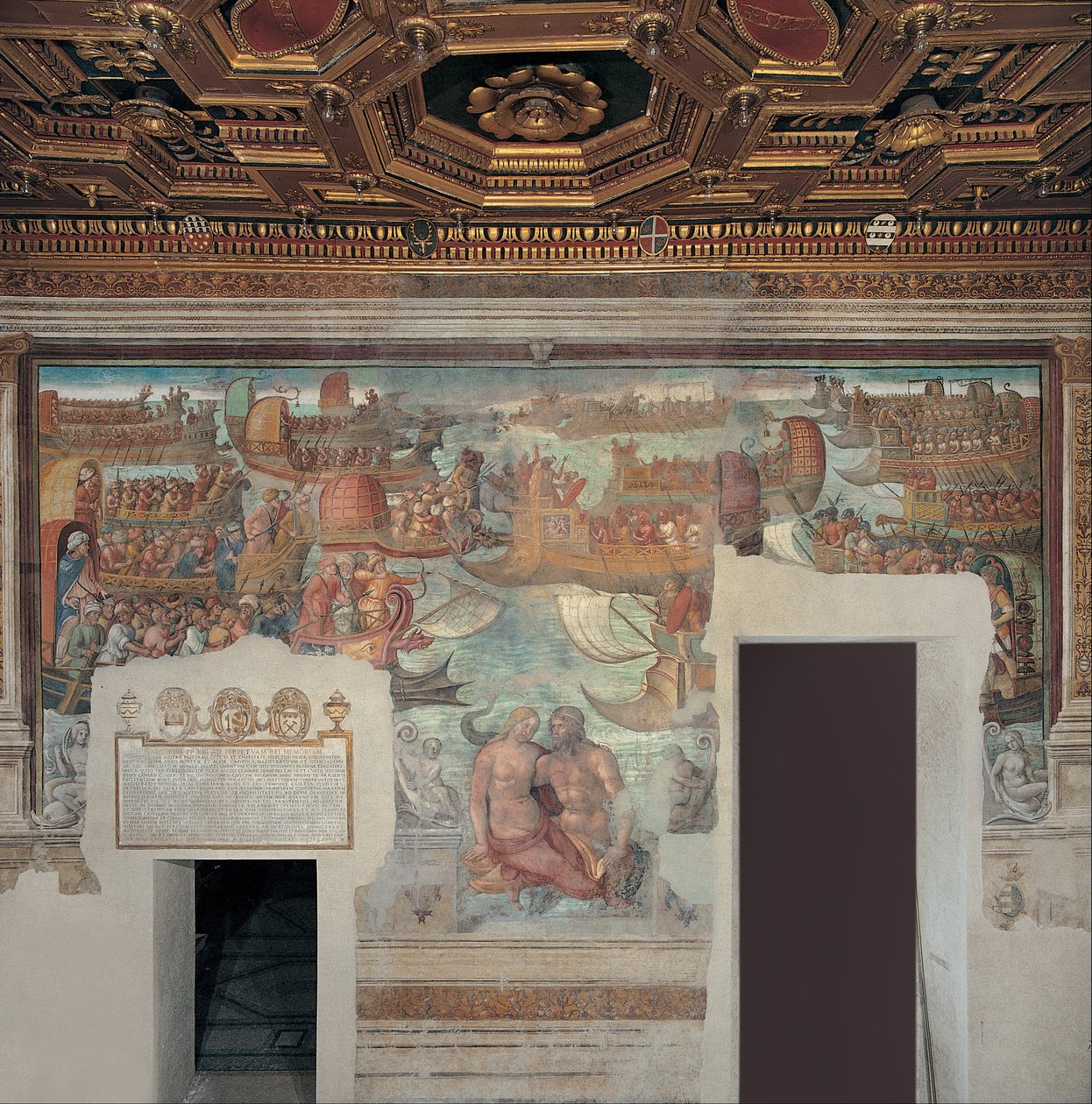 Walka morska autorstwa Jacopo Ripanda