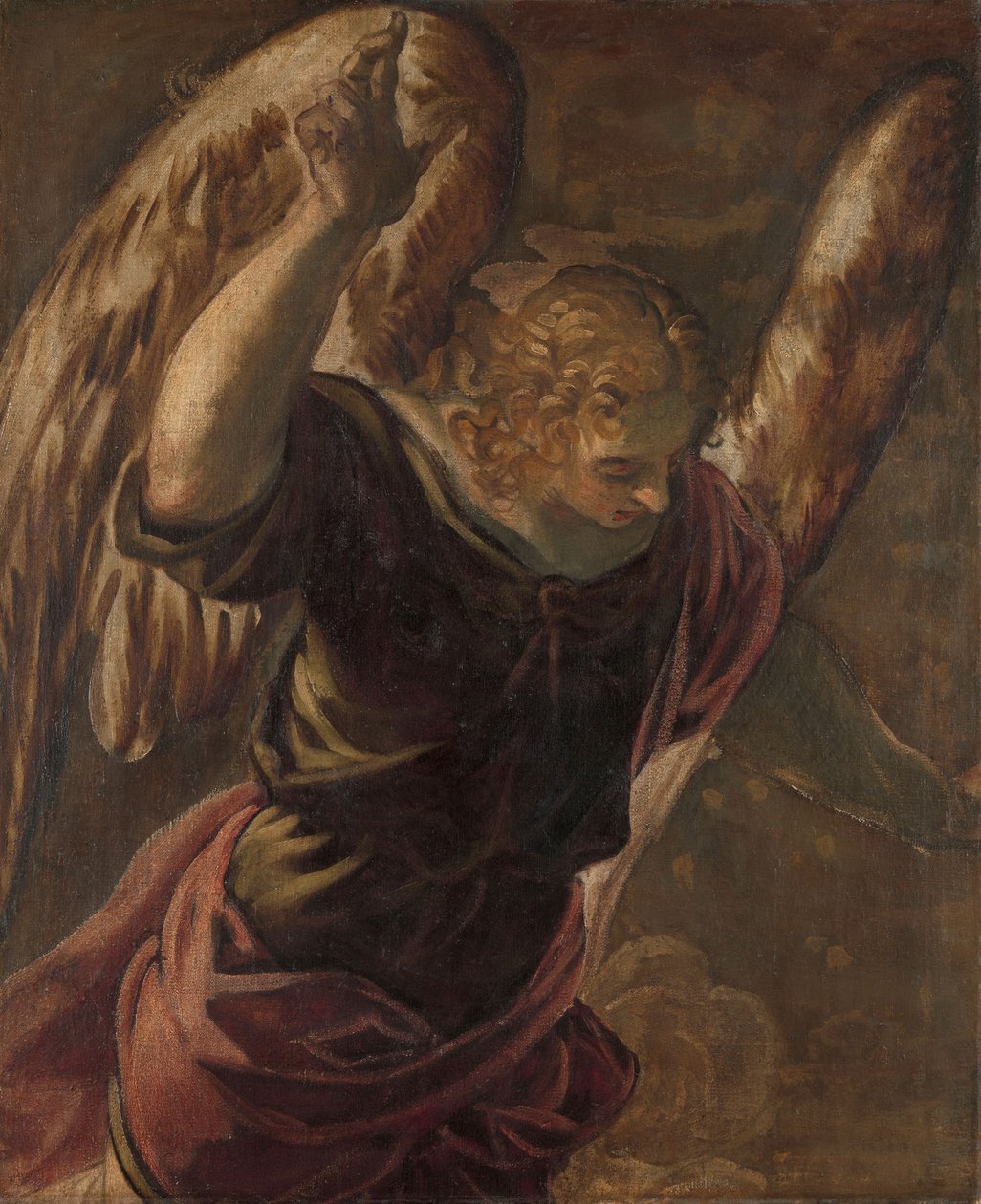 Anioł zwiastujący Pannie Marii autorstwa Jacopo Robusti Tintoretto