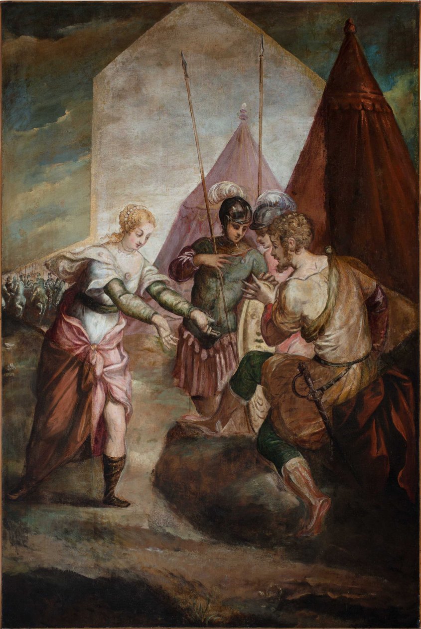 Briseis i Achillesa. autorstwa Jacopo Robusti Tintoretto