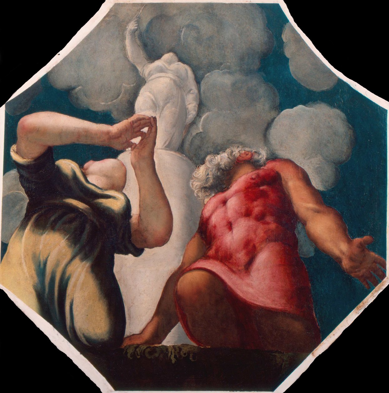 Deukalion i Pyrra autorstwa Jacopo Robusti Tintoretto