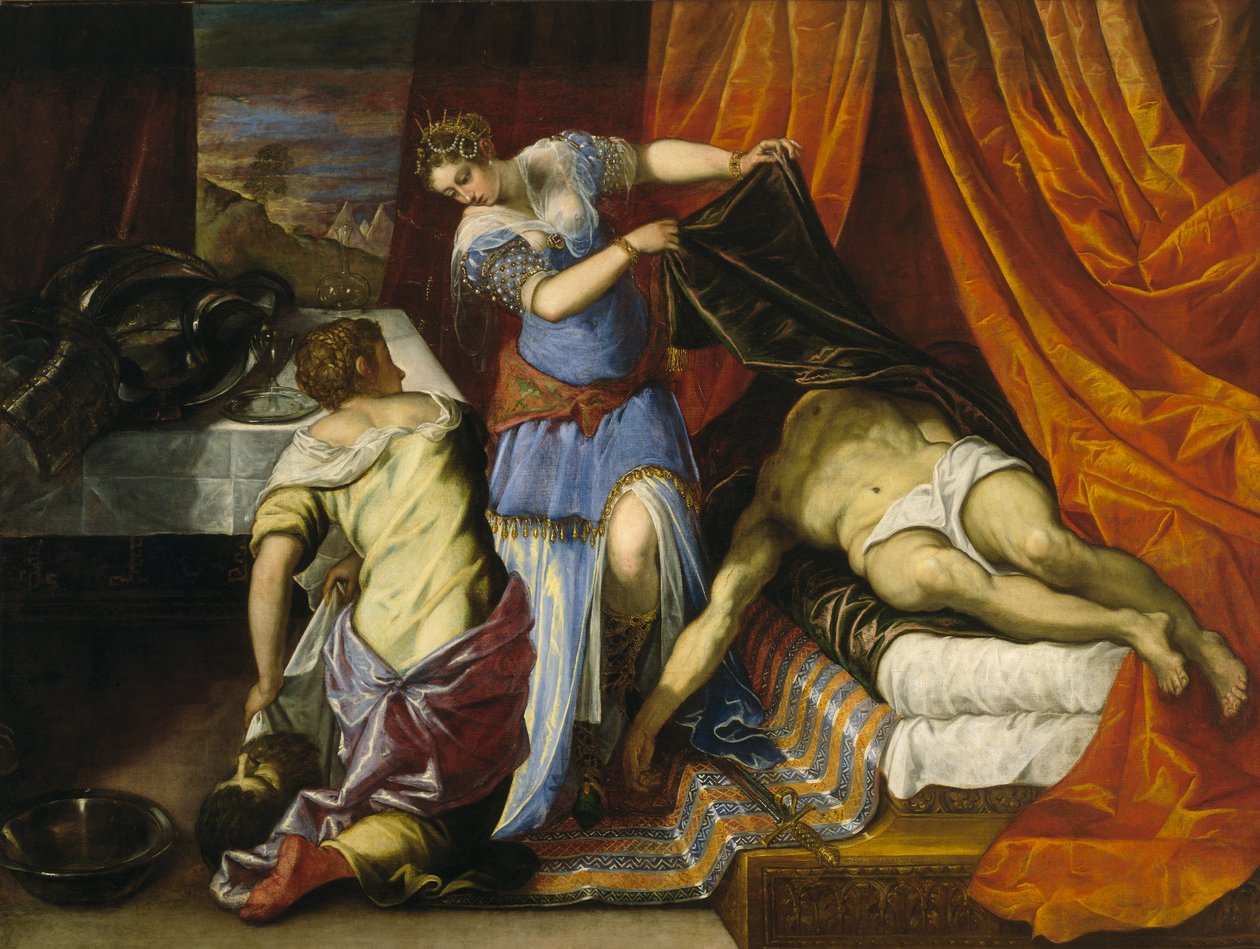 Judyta i Holofernes, ok. 1577 (olej na płótnie) autorstwa Jacopo Robusti Tintoretto