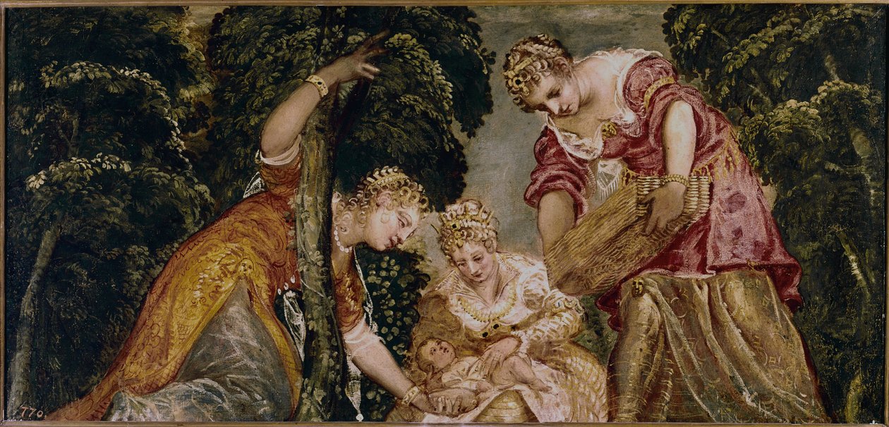 Mojżesz uratowany od wody autorstwa Jacopo Robusti Tintoretto