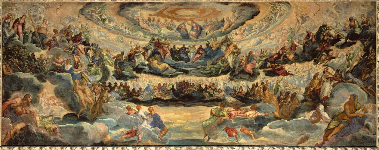 Paradise, szkic dla Sala del Maggior Consiglio ... autorstwa Jacopo Robusti Tintoretto