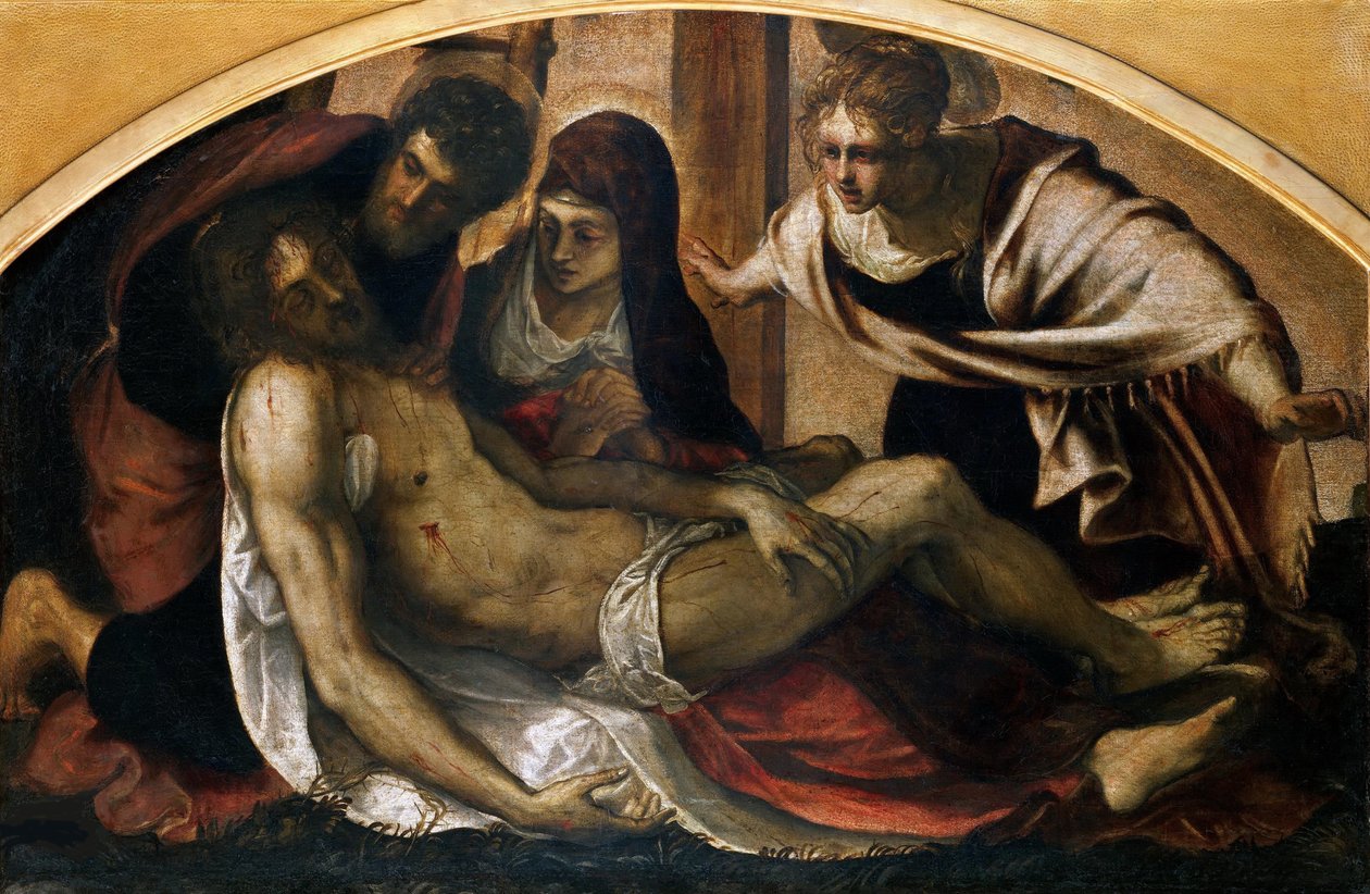 Pieta, 1563. autorstwa Jacopo Robusti Tintoretto