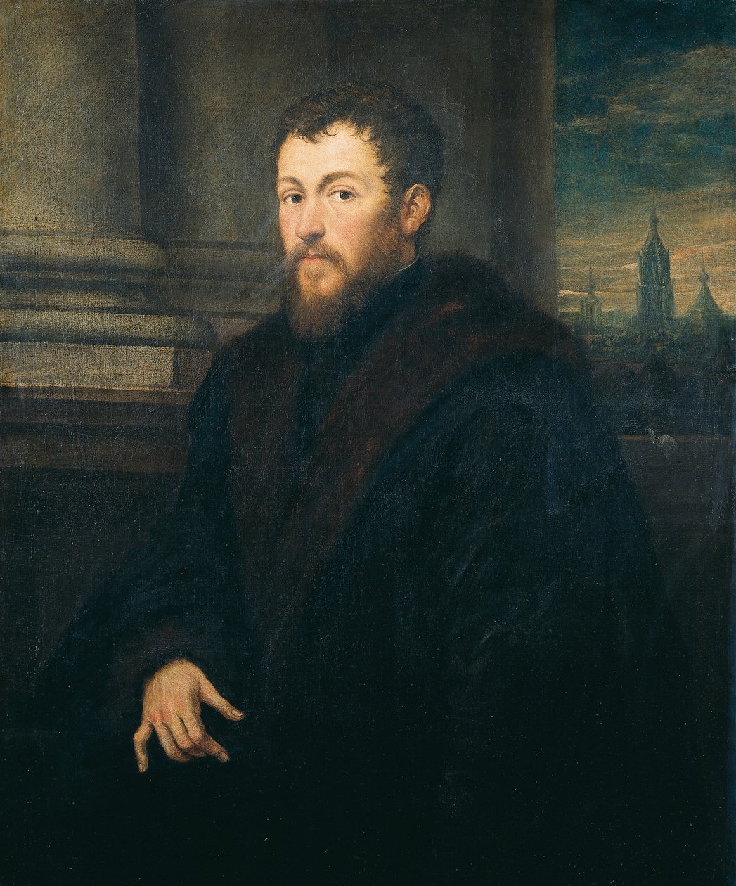 Portret dżentelmena autorstwa Jacopo Robusti Tintoretto