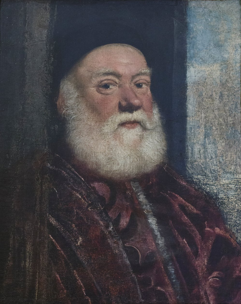 Portret starca, ok. 1575 (olej na płótnie) autorstwa Jacopo Robusti Tintoretto