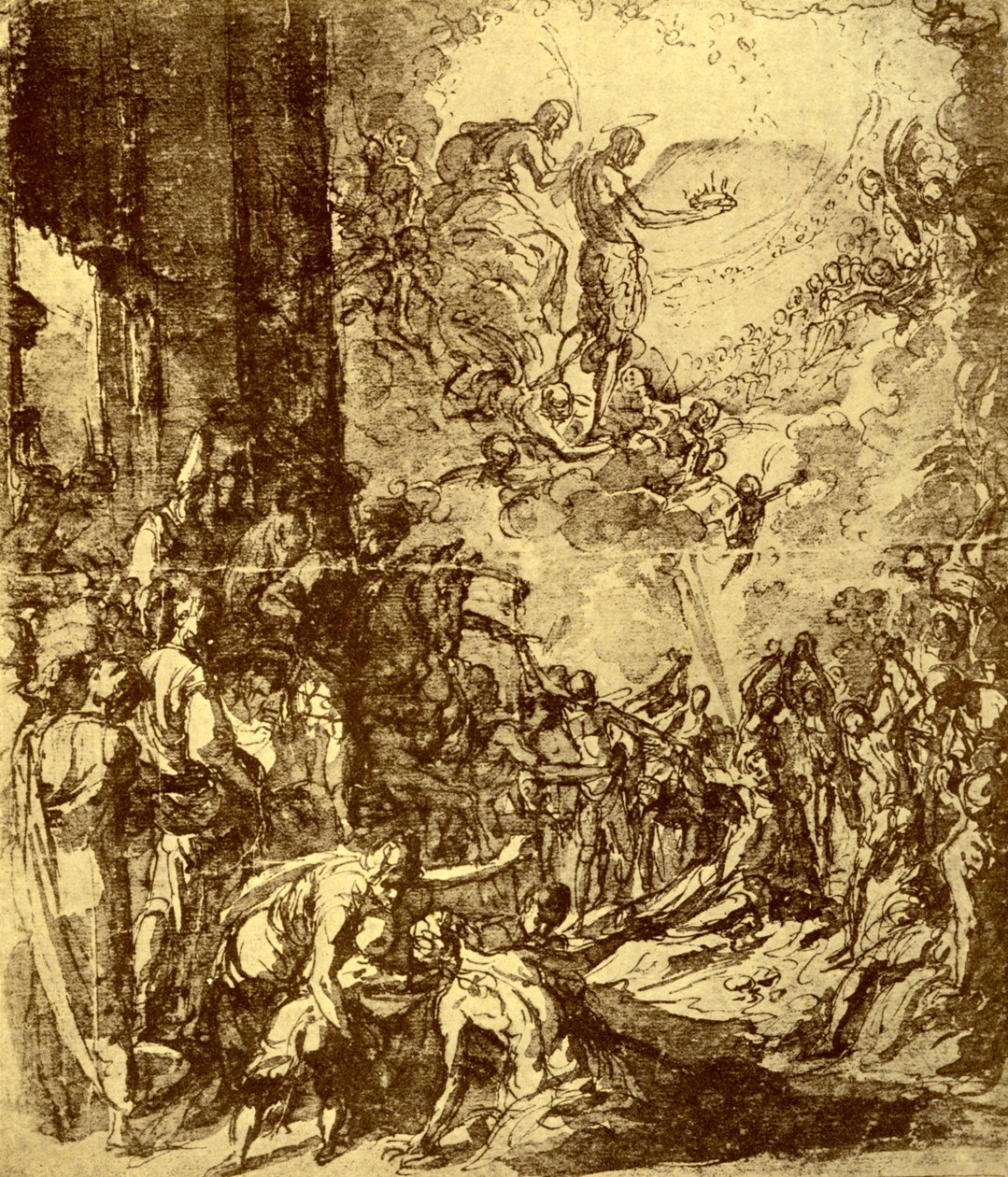 Studium męczeństwa św. Szczepana, Tintoretto, 1913. autorstwa Jacopo Robusti Tintoretto