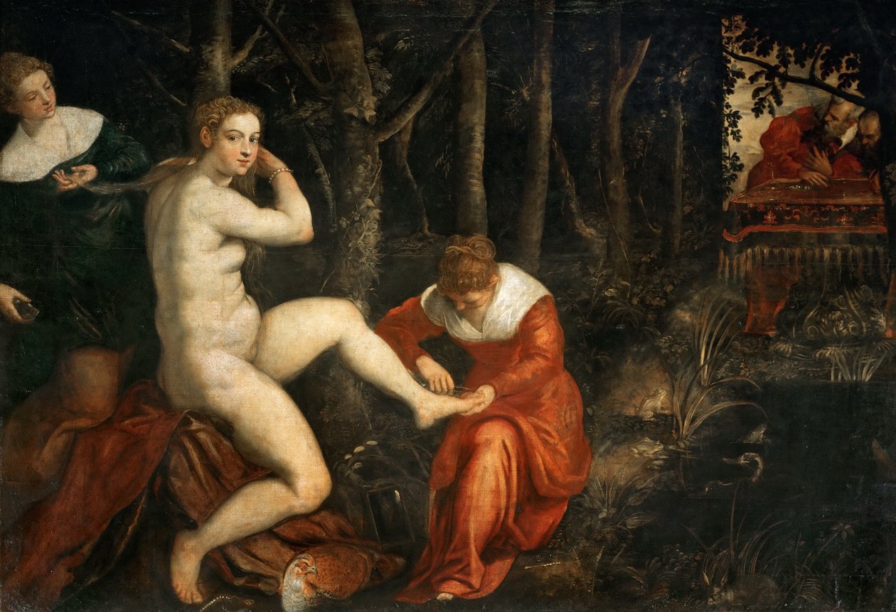 Zuzanna i Starsi autorstwa Jacopo Robusti Tintoretto