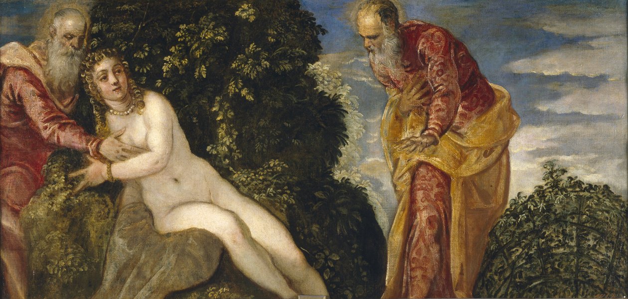 Susannah i Starsi autorstwa Jacopo Robusti Tintoretto
