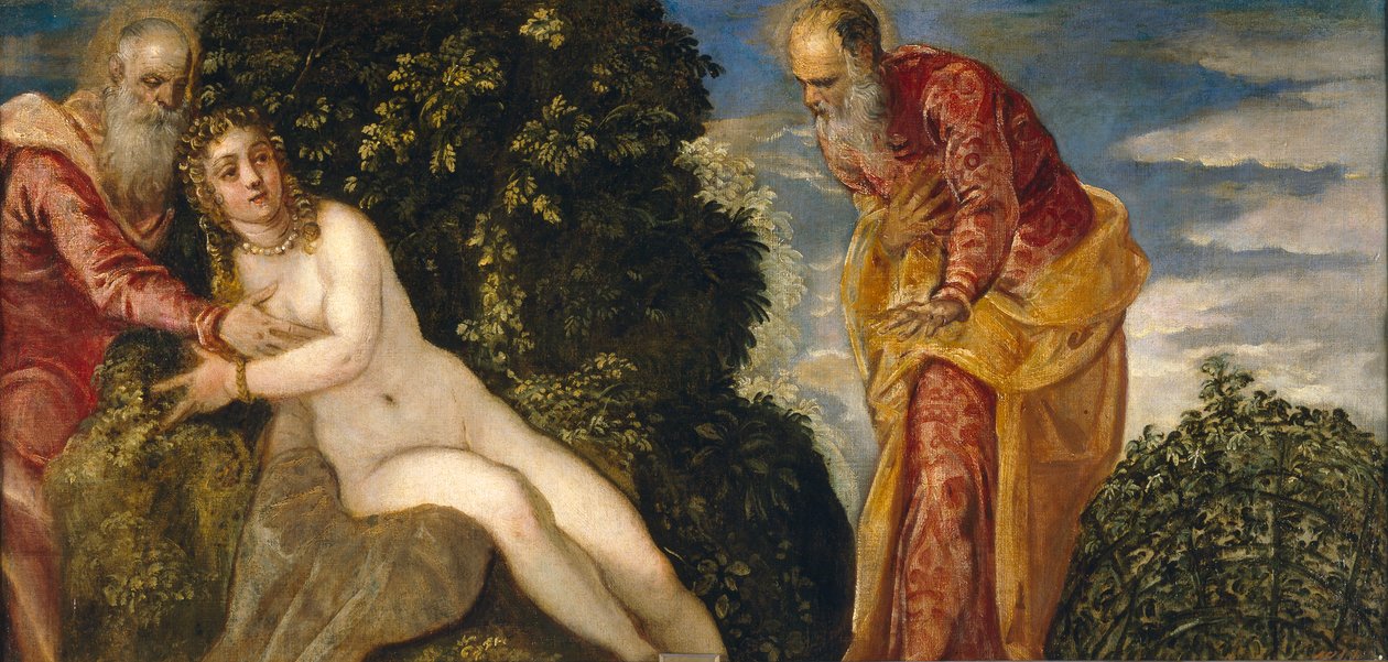 Zuzanna i Starsi autorstwa Jacopo Robusti Tintoretto