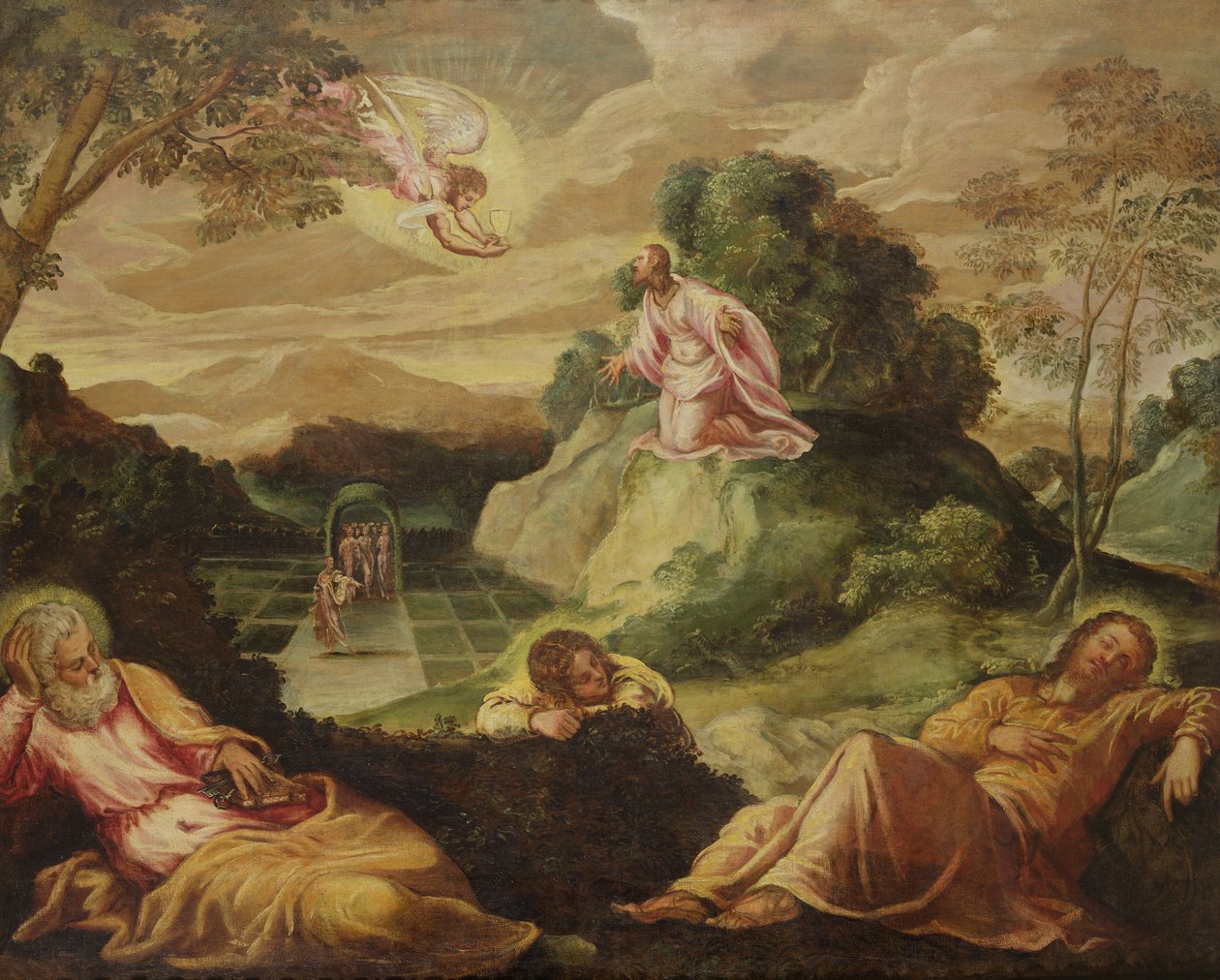 Agonia w ogrodzie autorstwa Jacopo Robusti Tintoretto