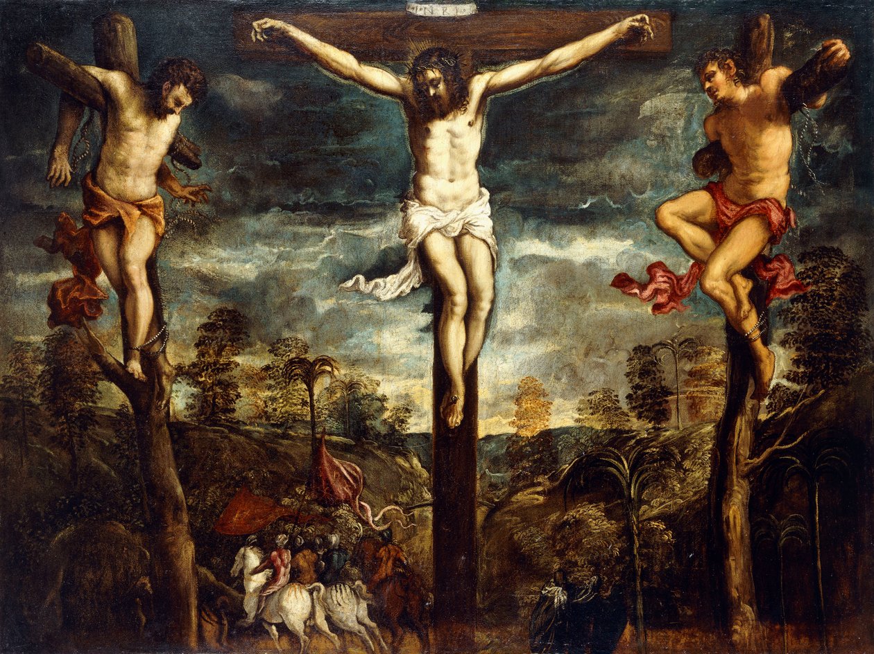 Ukrzyżowanie, 1554-55 autorstwa Jacopo Robusti Tintoretto