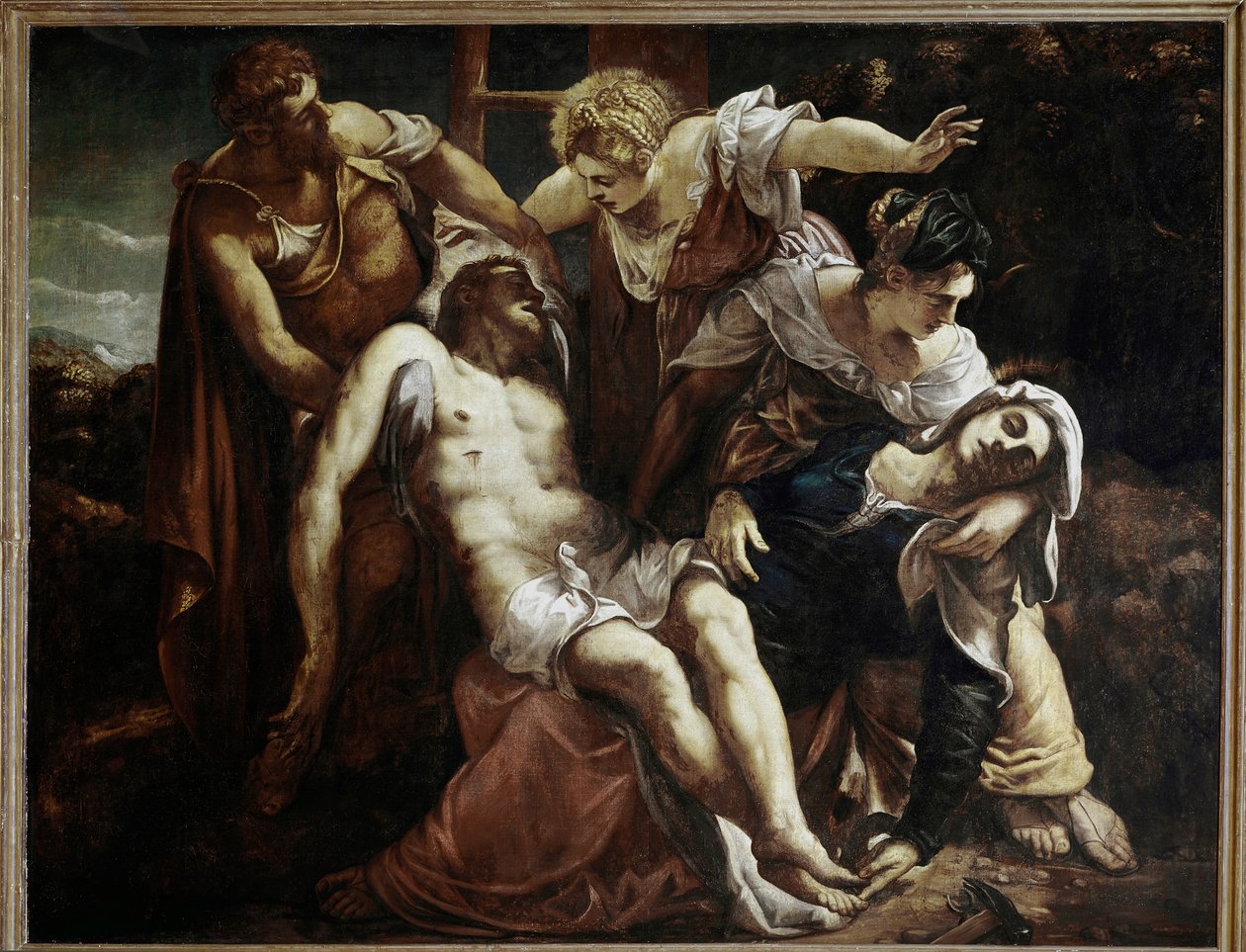 Złożenie Chrystusa, ok. 1559 (olej na płótnie) autorstwa Jacopo Robusti Tintoretto