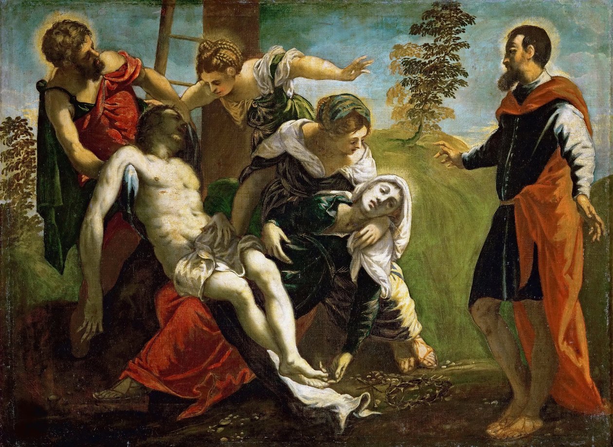 Zejście z krzyża, ok. godz. 1548. autorstwa Jacopo Robusti Tintoretto