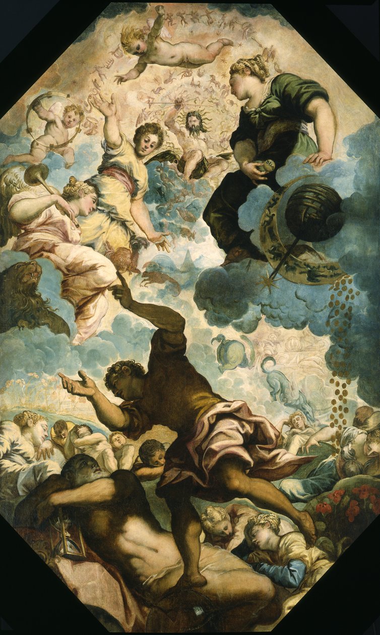 Sny ludzi, połowa XVI wieku autorstwa Jacopo Robusti Tintoretto