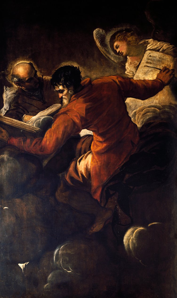 Ewangeliści Łukasz i Mateusz autorstwa Jacopo Robusti Tintoretto