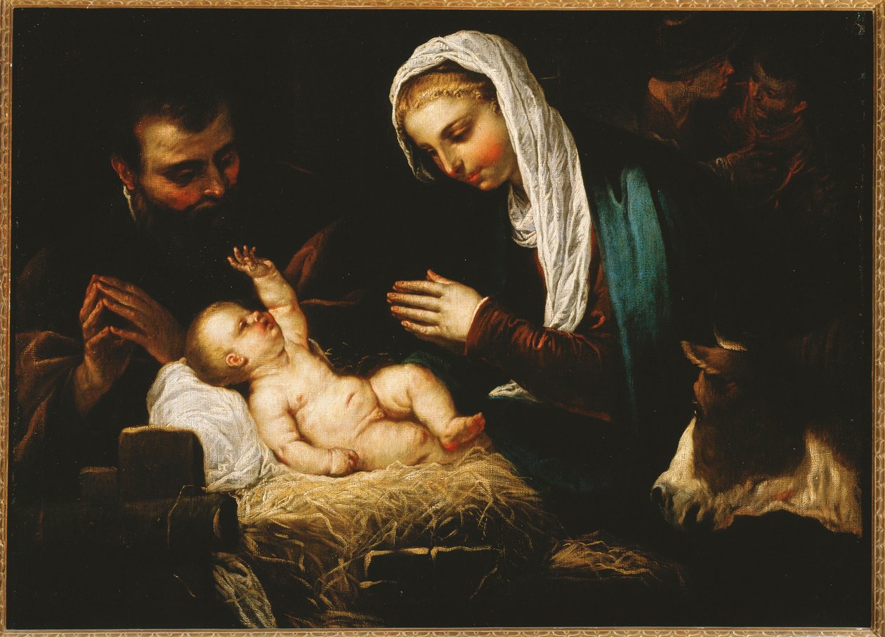Święta Rodzina ... (obraz na płótnie) autorstwa Jacopo Robusti Tintoretto