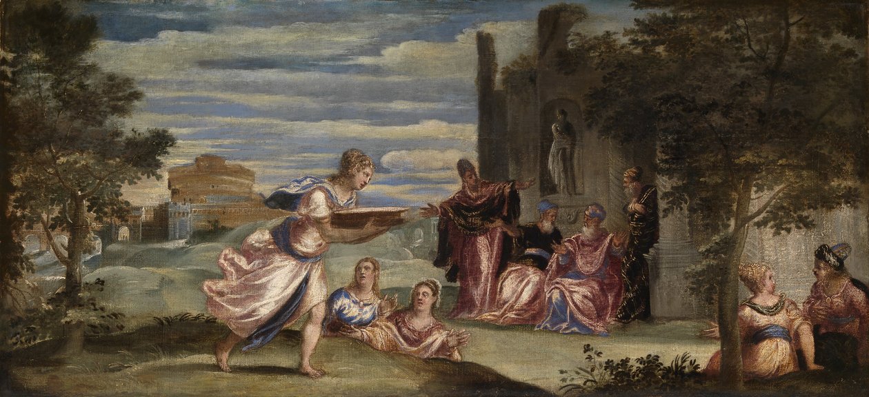 Próba Tuccii, ok. 1555 (olej na płótnie) autorstwa Jacopo Robusti Tintoretto