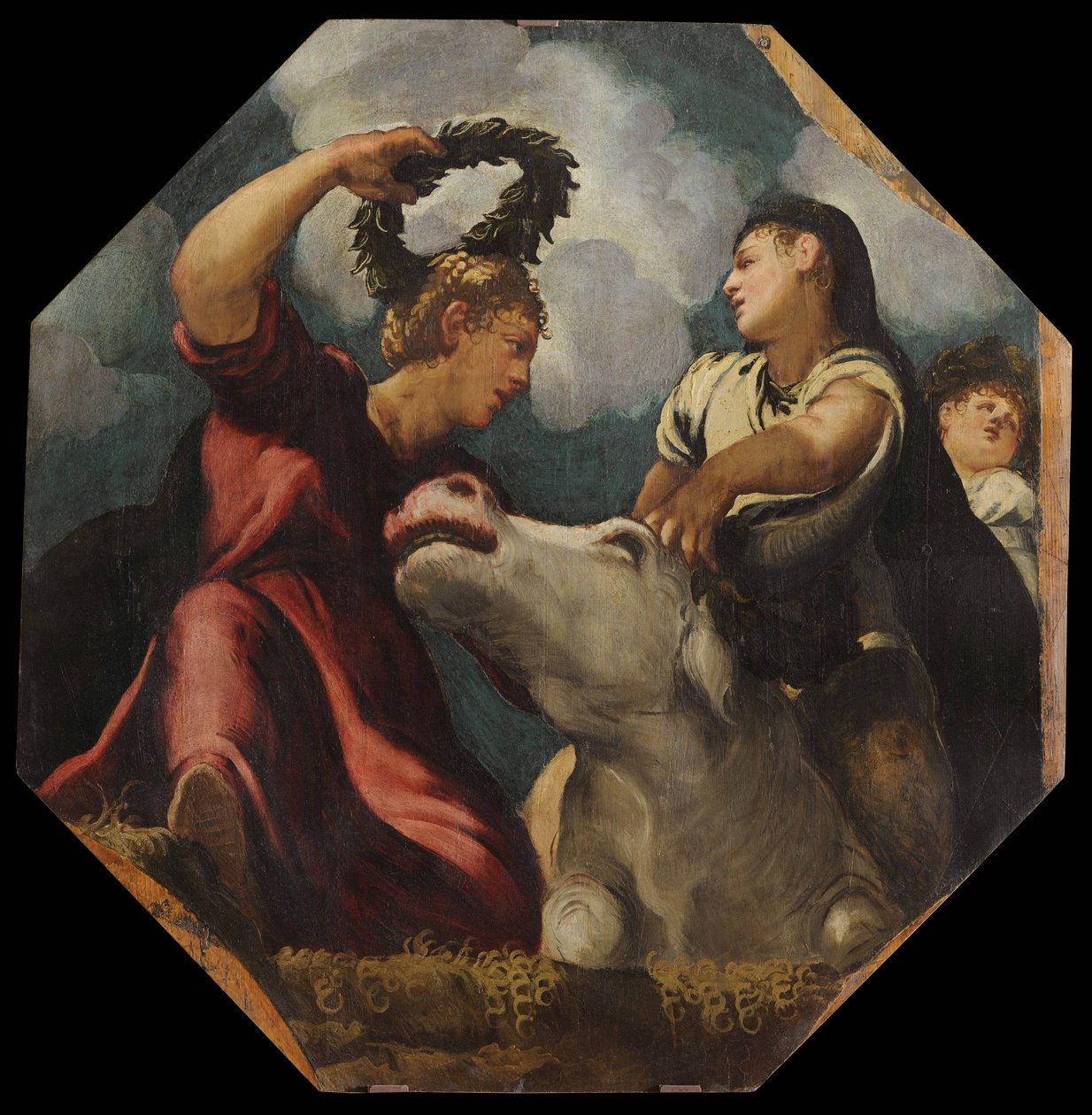 Gwałt Europy, 1541-1542 . autorstwa Jacopo Robusti Tintoretto