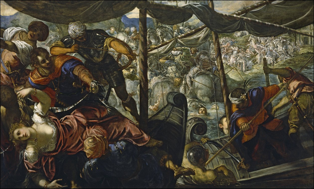 Gwałt Heleny, 1578 autorstwa Jacopo Robusti Tintoretto