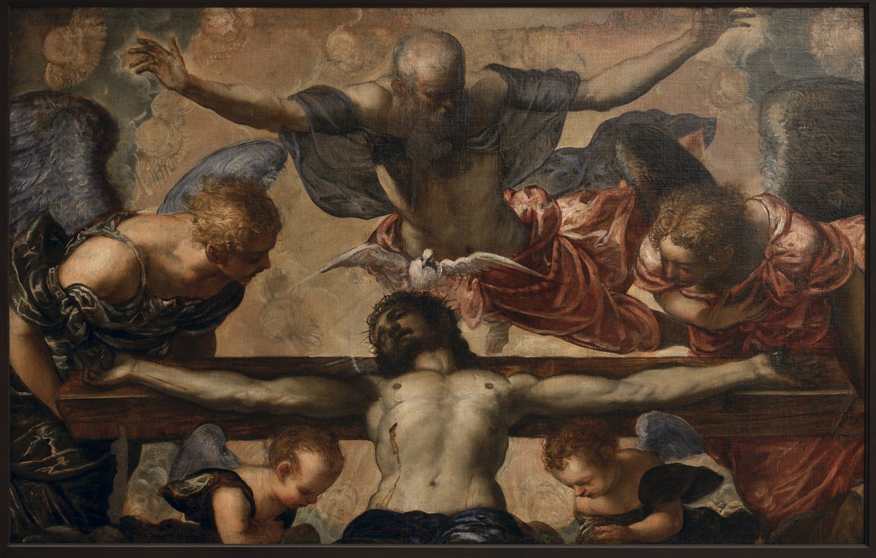 Trójca Święta, ok. 1561-62 (olej na płótnie) autorstwa Jacopo Robusti Tintoretto