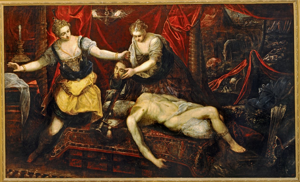Śmierć Holofernesa ... (obraz na płótnie) autorstwa Jacopo Robusti Tintoretto