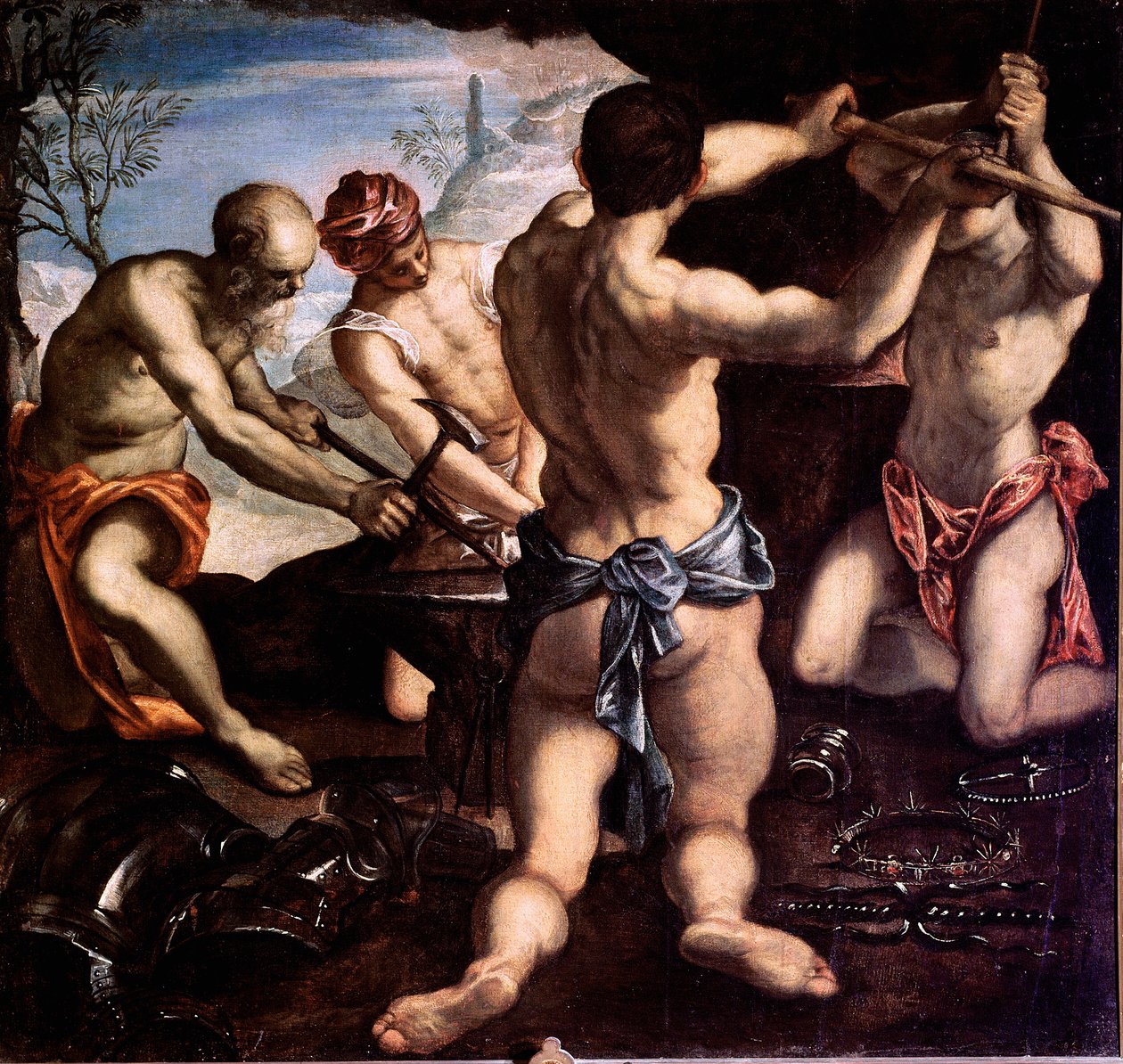 Kuźnia Malarstwa Wulkan Jacopo Robusti dit il Tintoretto autorstwa Jacopo Robusti Tintoretto