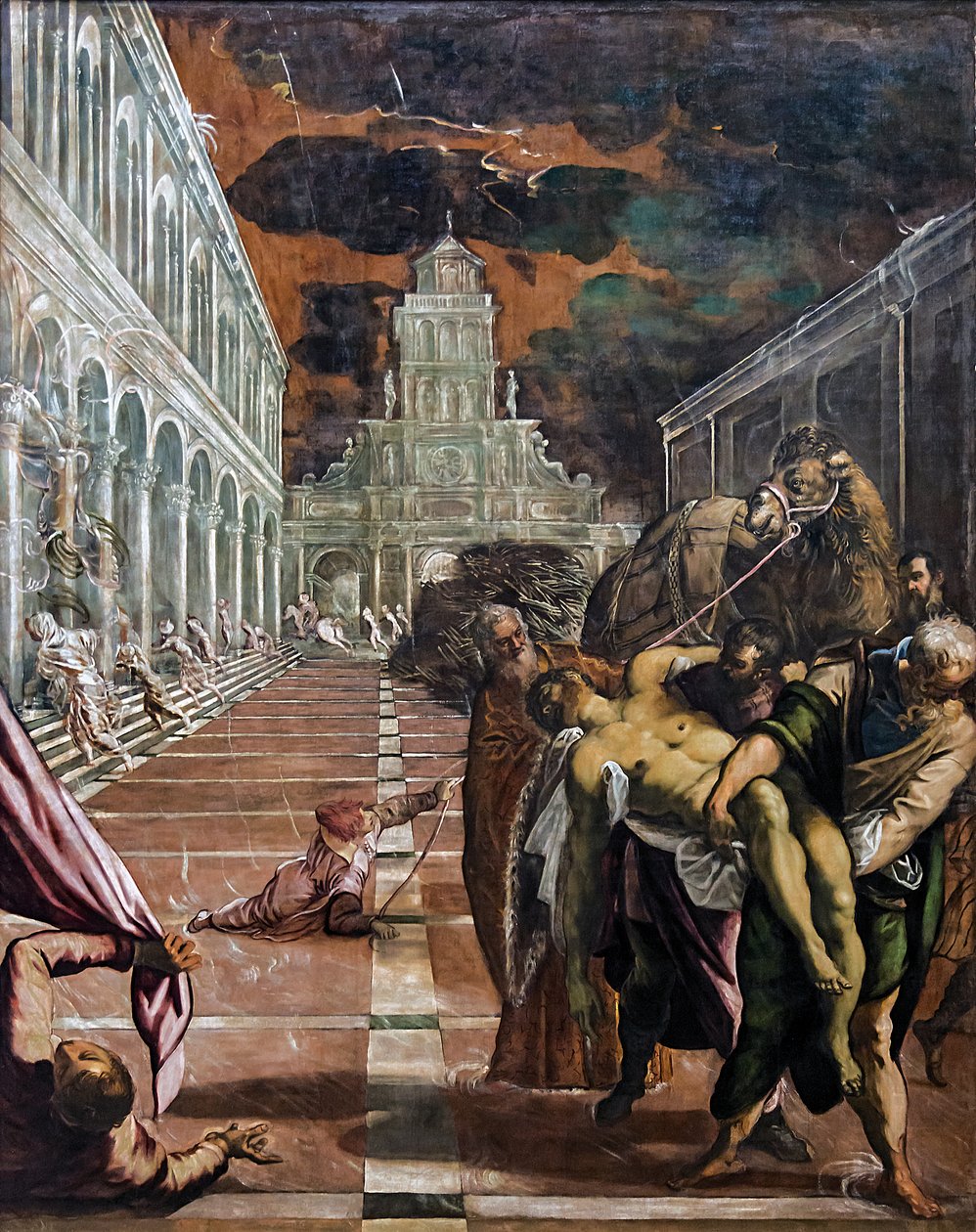 Transport ciała św. Marka autorstwa Jacopo Robusti Tintoretto