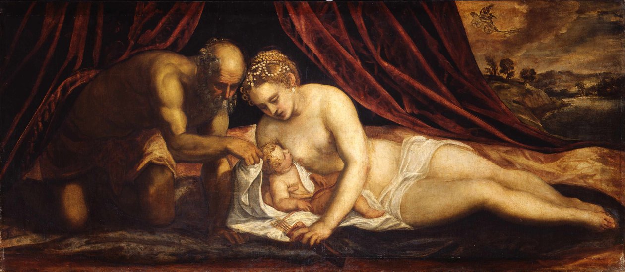Wenus, Wulkan i Kupidyn autorstwa Jacopo Robusti Tintoretto