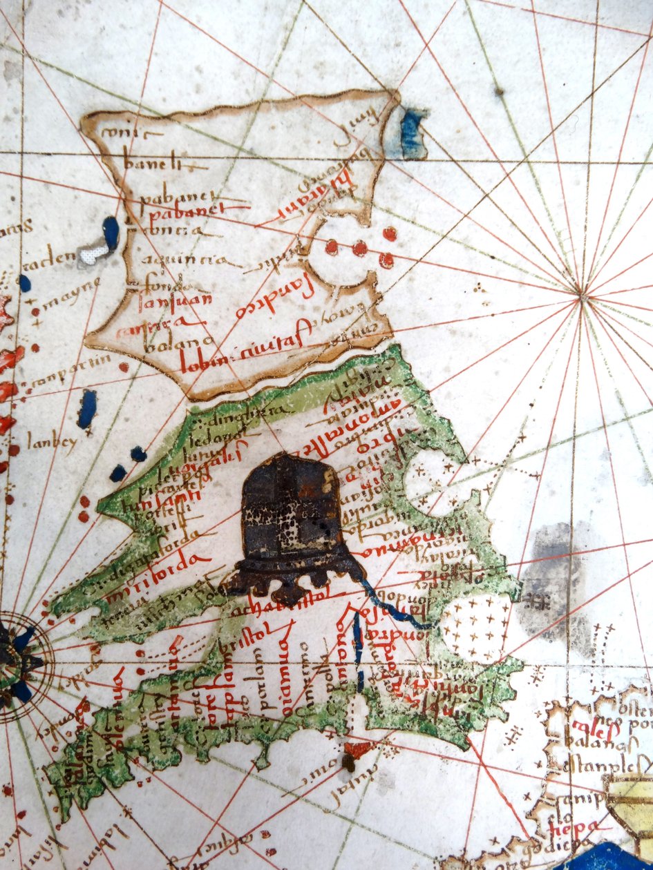 Anglia, Walia i Szkocja, z renesansowej mapy Europy, Jacopo Russo (po), 1528 autorstwa Jacopo Russo