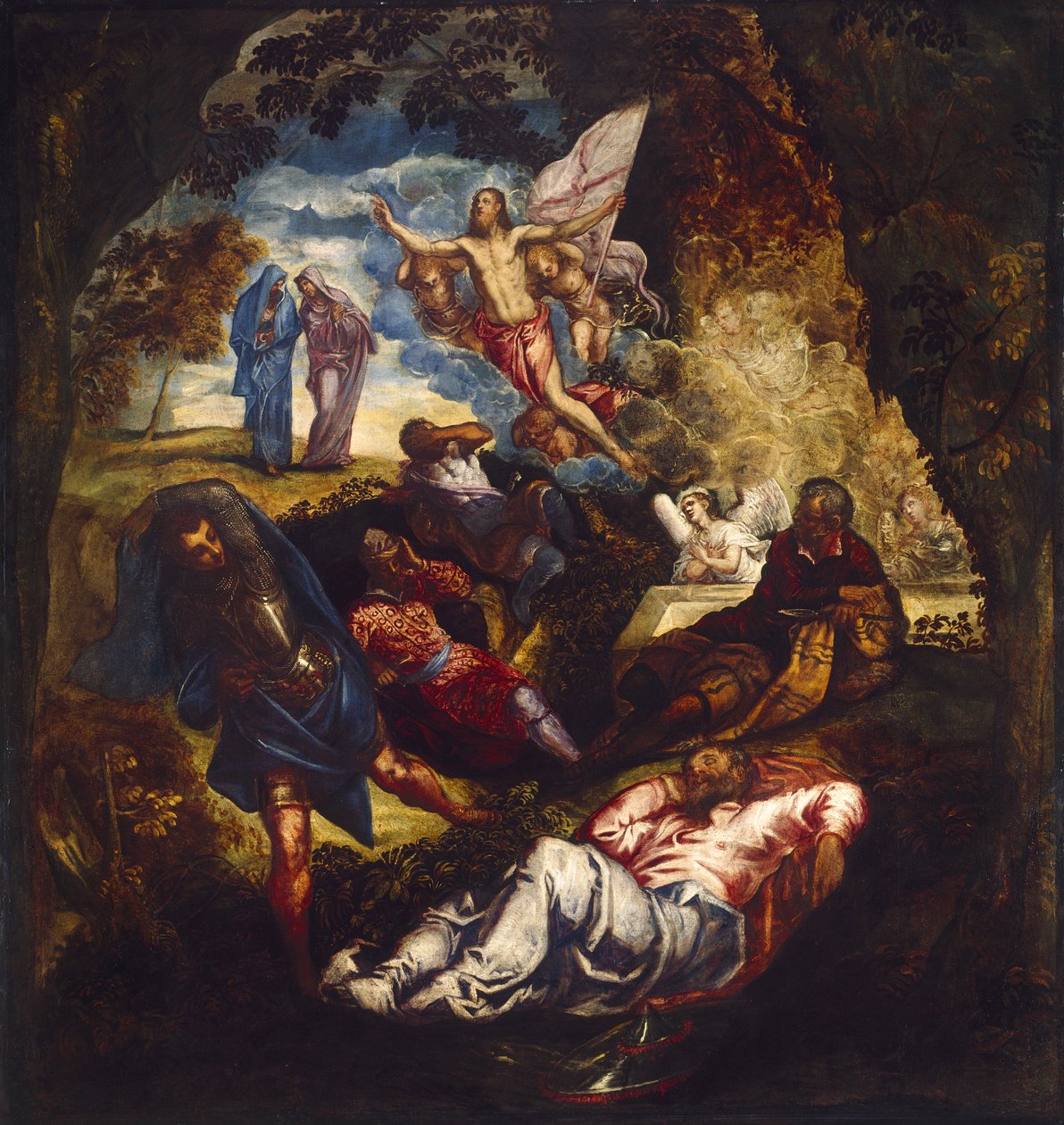 Zmartwychwstanie Chrystusa, połowa lat 50.-pocz. 1570 autorstwa Jacopo Tintoretto