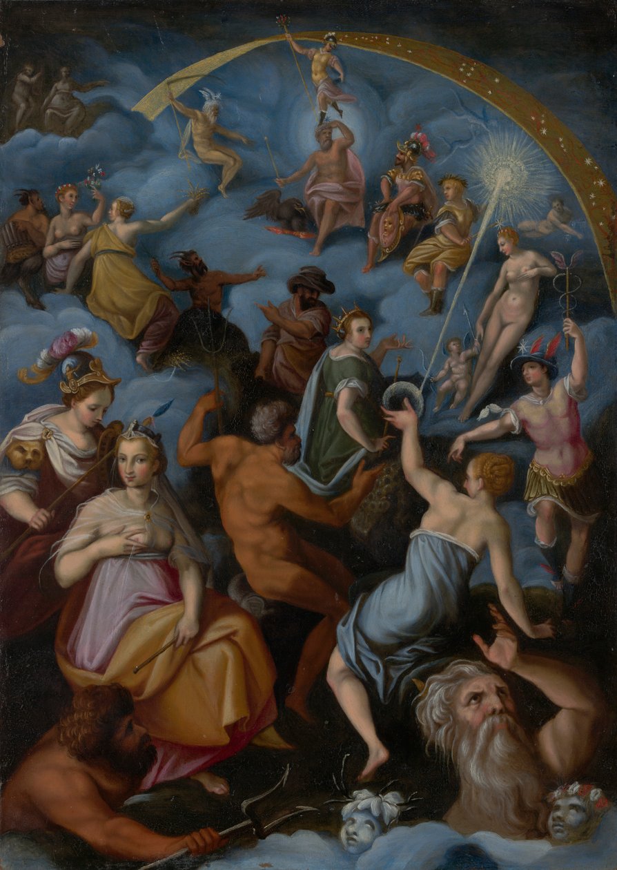 Zgromadzenie Bogów autorstwa Jacopo Zucchi