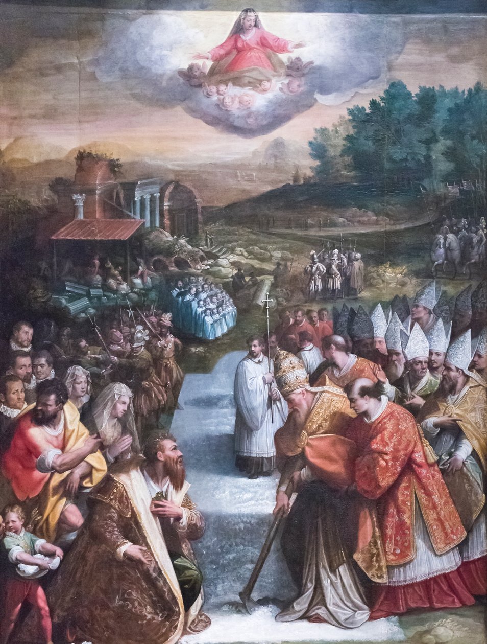 Cud śniegu (olej na płótnie) autorstwa Jacopo Zucchi