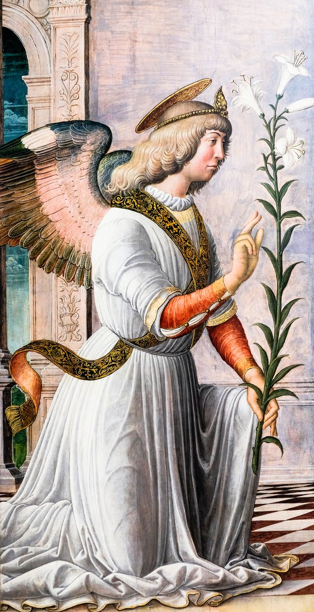 Anioł Zwiastowania, ok. 1494-97 (obraz) autorstwa Jacopo da Montagnana