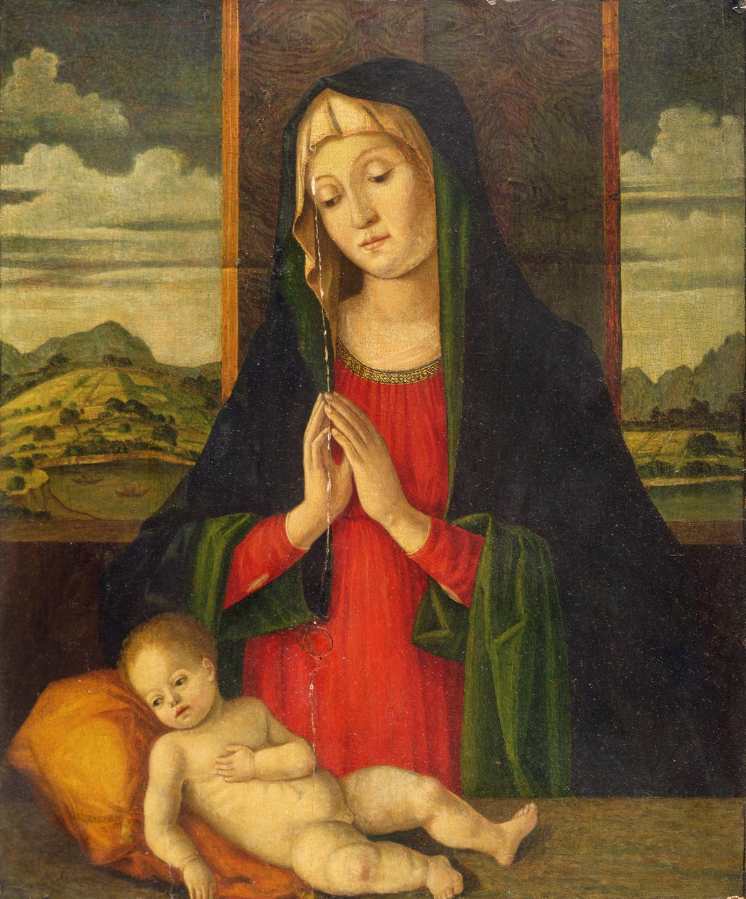Madonna z Dzieciątkiem, ok. 1500 (olej na desce) autorstwa Jacopo da Valenza