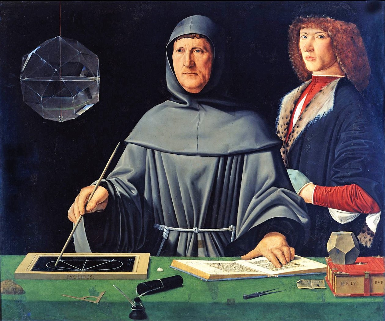 Włoski: Portret Luki Pacioliego Portret Luki Pacioliego autorstwa Jacopo de