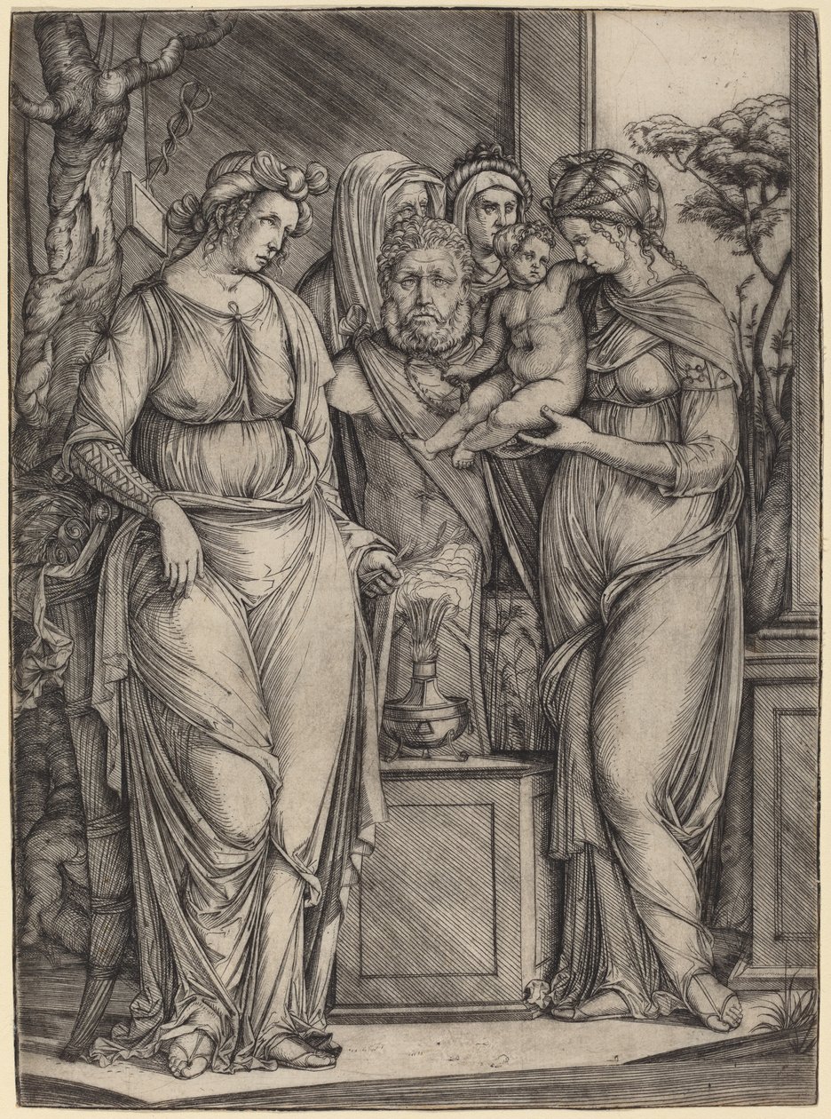 Wielka ofiara dla Priapa, ok. 1930 r. 14991501. autorstwa Jacopo de Barbari