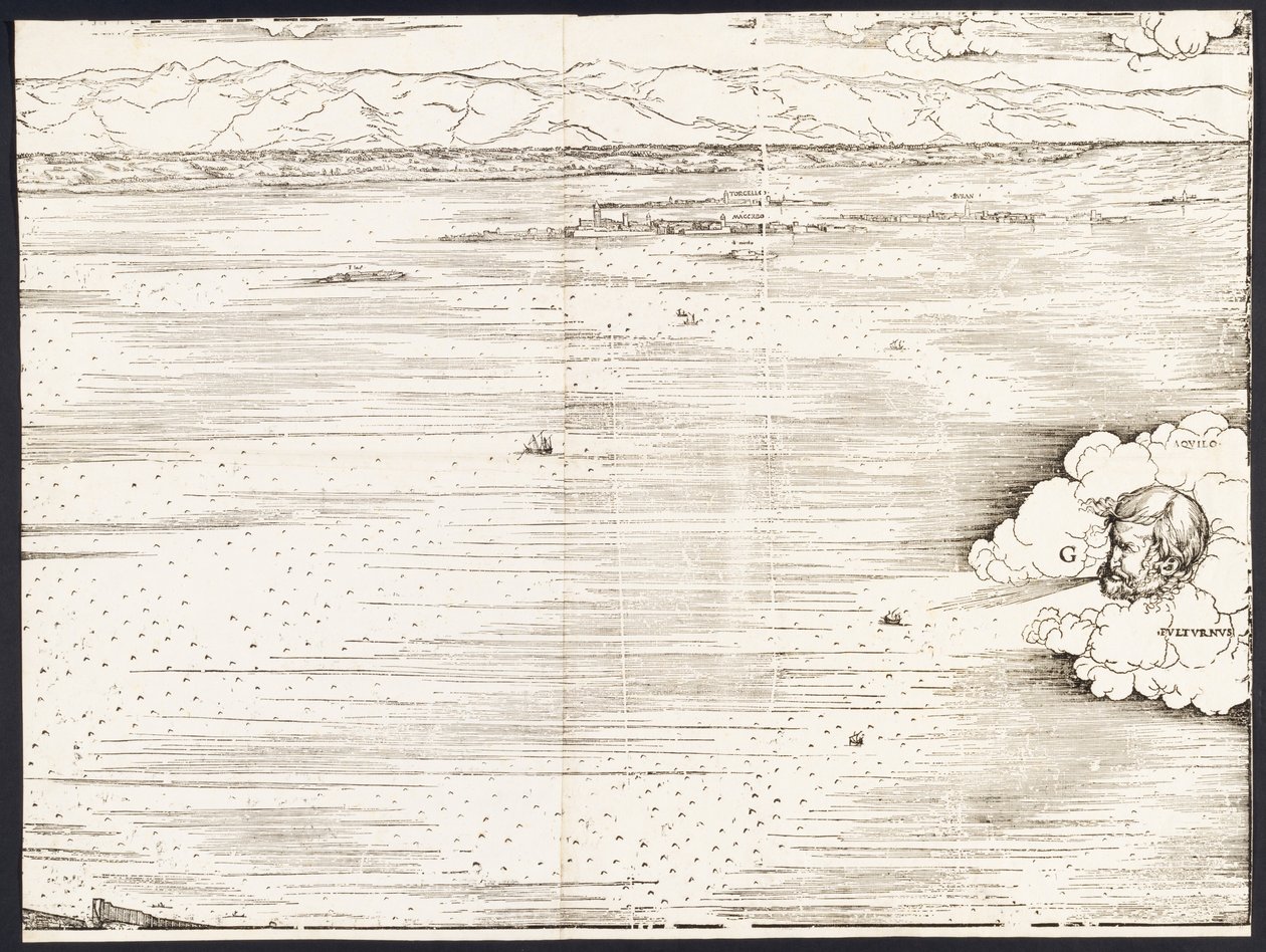 Widok Wenecji [górny prawy blok], 1500. autorstwa Jacopo de Barbari