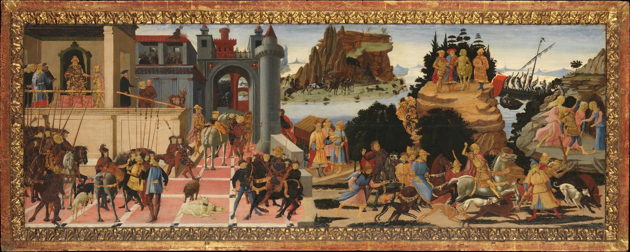 Sceny z Dziejów Argonautów, ca. 1465. autorstwa Jacopo del Sellaio