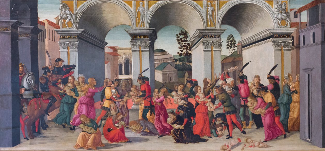Masakra niewinnych autorstwa Jacopo del Sellaio