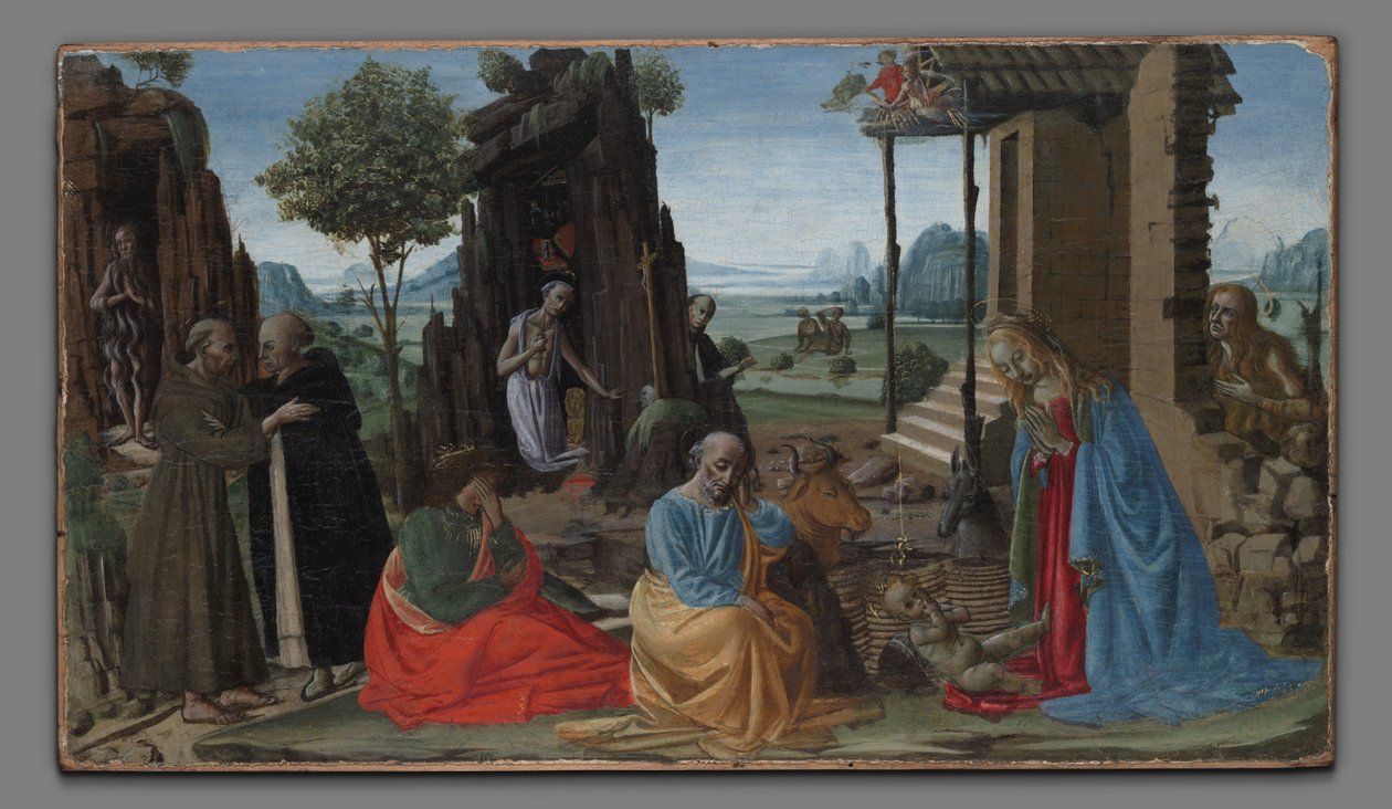 Mistyczne Narodzenie autorstwa Jacopo del Sellaio