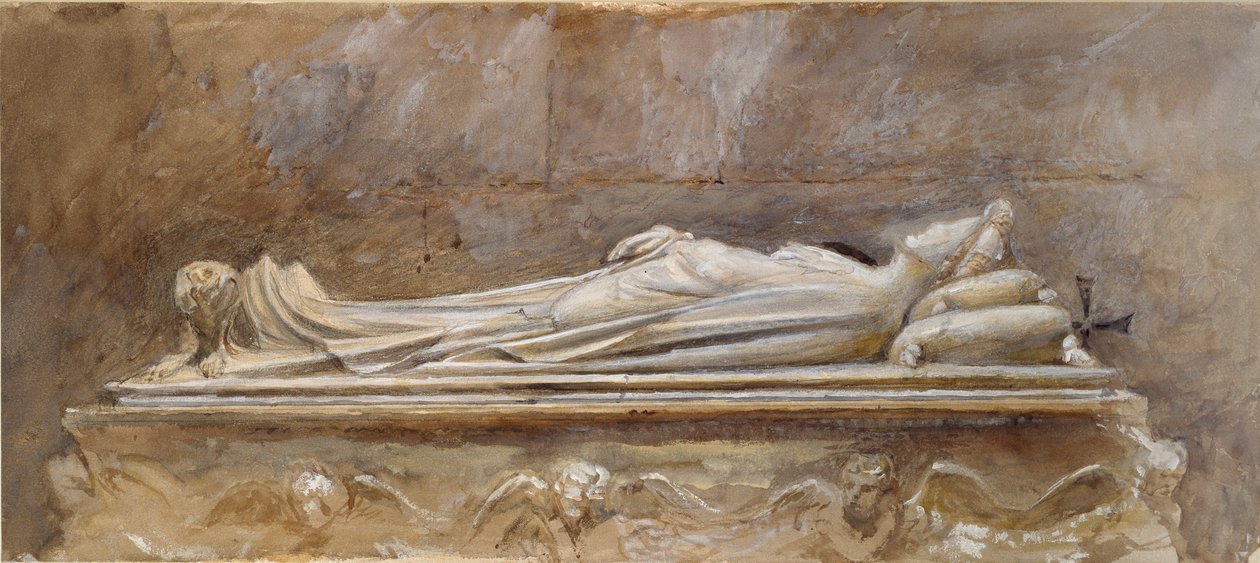 Grób Ilaria del Carretto w Duomo, Lucca, 10 sierpnia-26 września 1874 r. autorstwa Jacopo della Quercia
