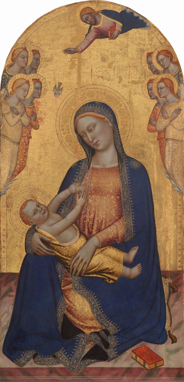 Madonna z Dzieciątkiem z Bogiem Ojcem Błogosławieństwem i Aniołami autorstwa Jacopo di Cione